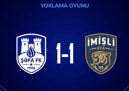 "Şəfa" - "İmişli" matçında qalib müəyyənləşmədi