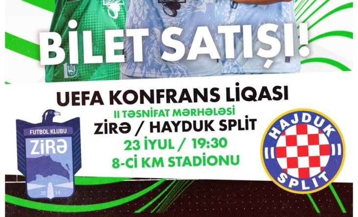 "Zirə" - "Hayduk" matçına neçə bilet satılıb? - SON DURUM