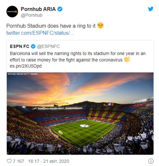 Məşhur porno saytı "Barselona"nın stadionuna adını vermək istəyir - FOTO