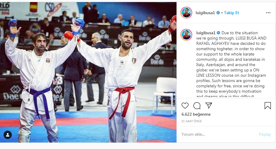 Rafael Ağayev italiyalı dünya çempionu ilə birgə dərs keçəcək - FOTO