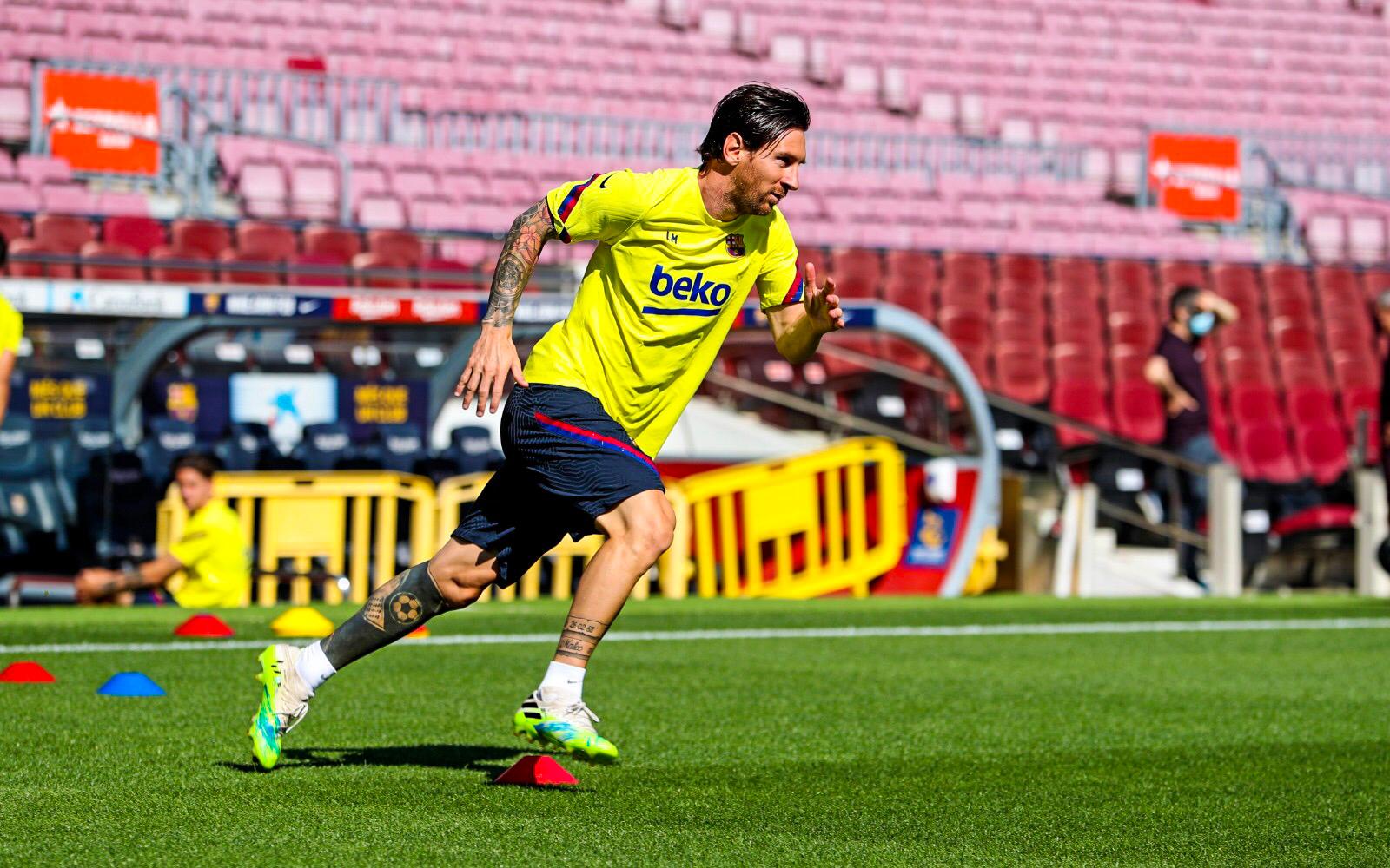 Messi yenə fərdi məşq etdi - FOTOLAR