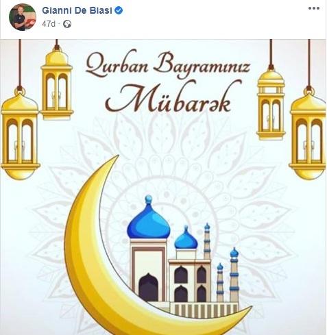 Canni De Byazidən Qurban bayramı təbriki - FOTO
