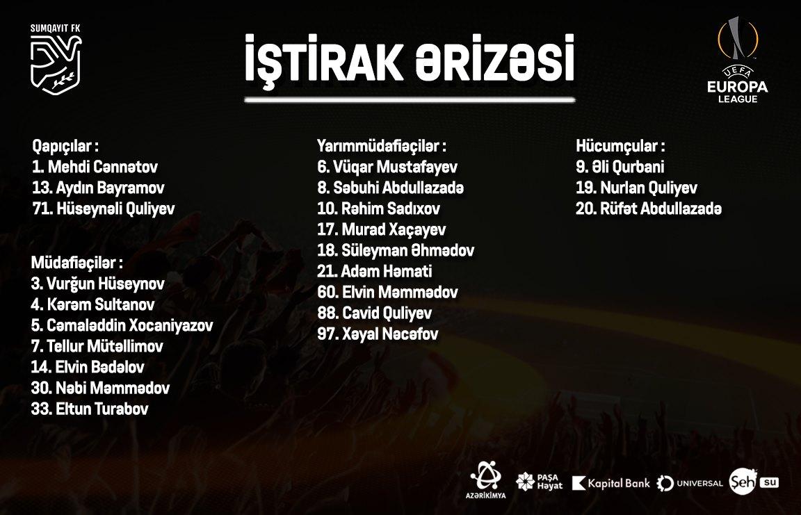 "Sumqayıt" sifariş ərizəsini UEFA-ya göndərdi