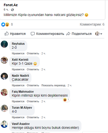 Azarkeşlər millimizə inanmır - SORĞU