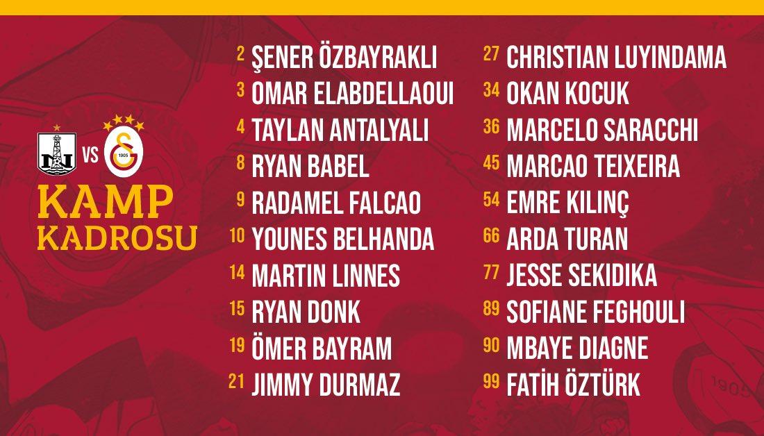 "Qalatasaray"ın ulduzları Bakıya gəlir - SİYAHI