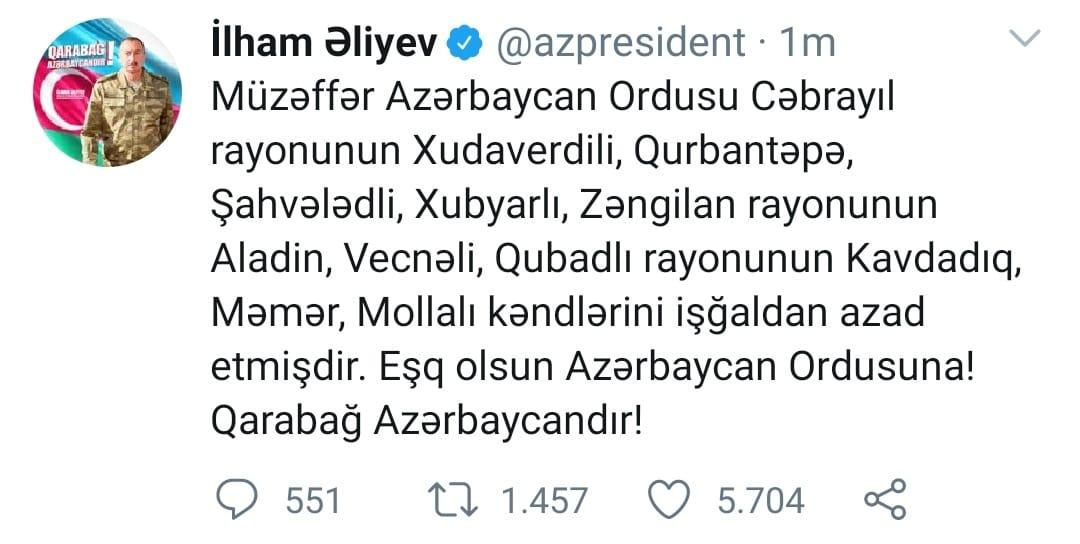 Daha 9 kənd işğaldan azad edildi