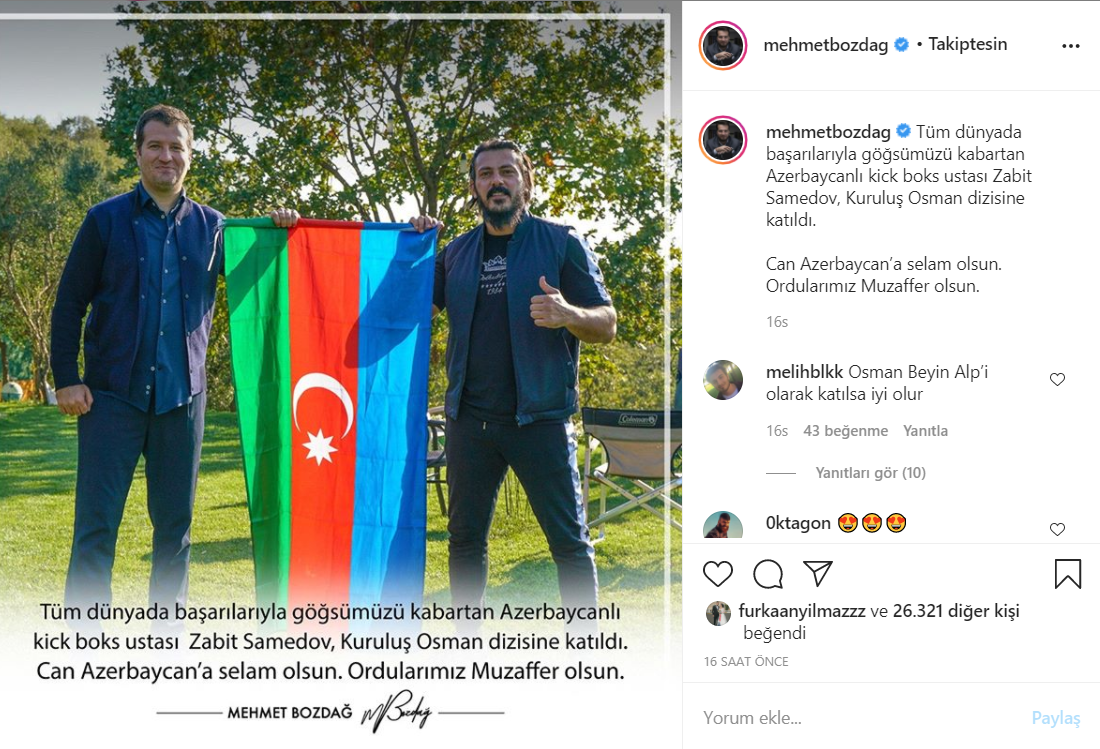 Zabit Səmədov məşhur türk serialında - FOTO