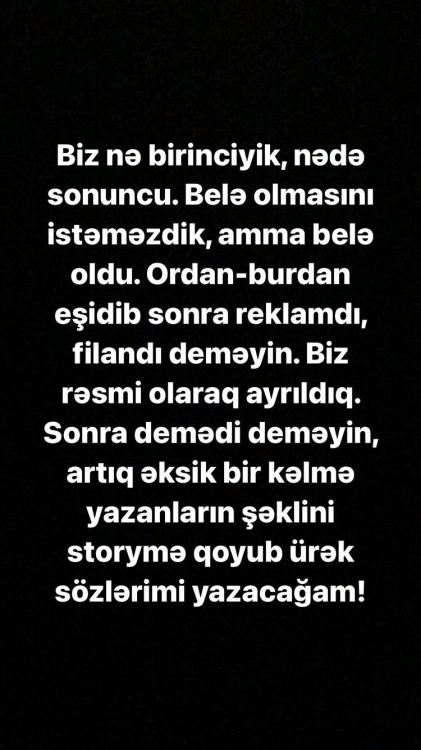 Aynişan idmançı ərindən boşandı