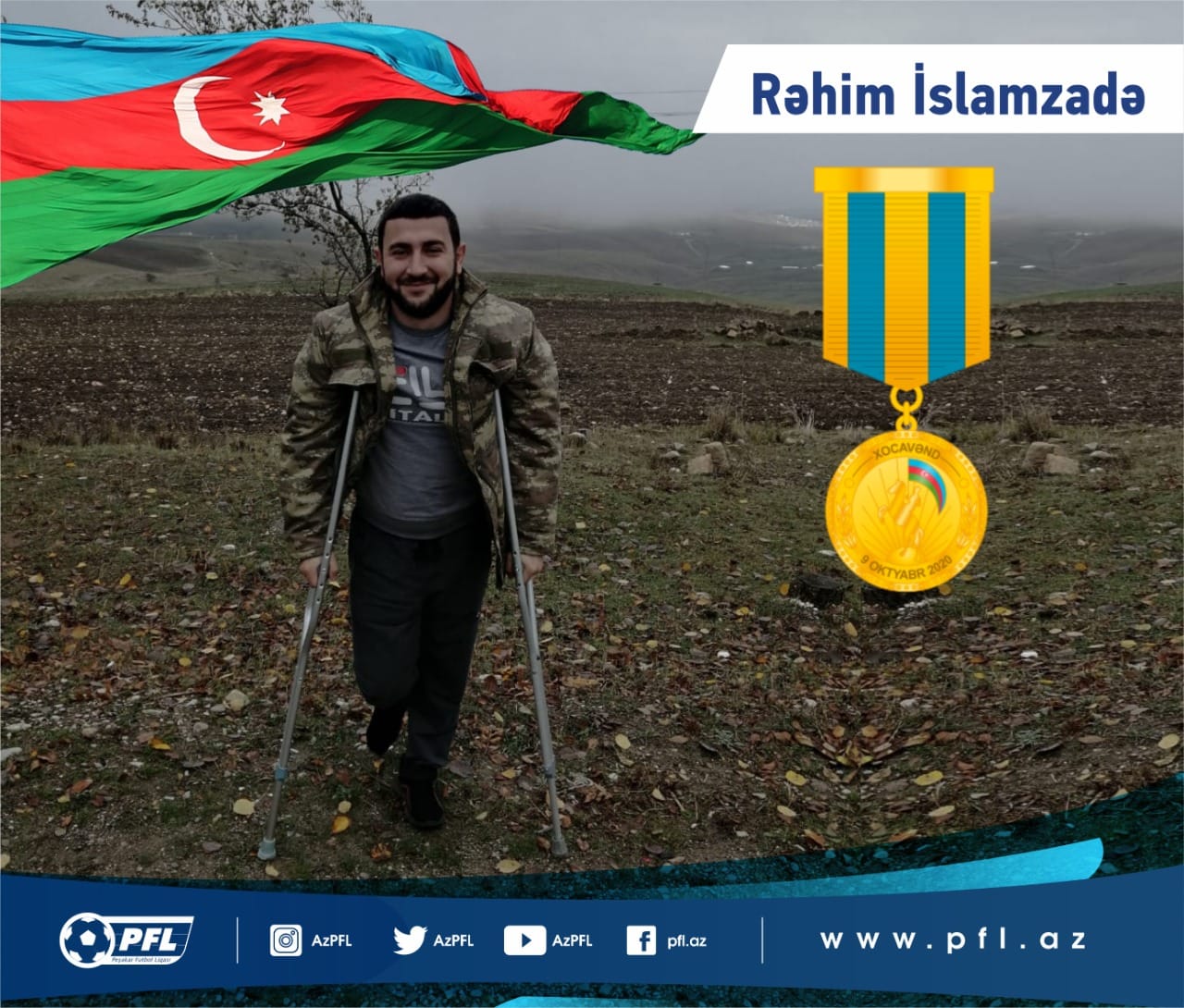 PFL-in əməkdaşı qazi oldu, prezident medalla təltif etdi - FOTO