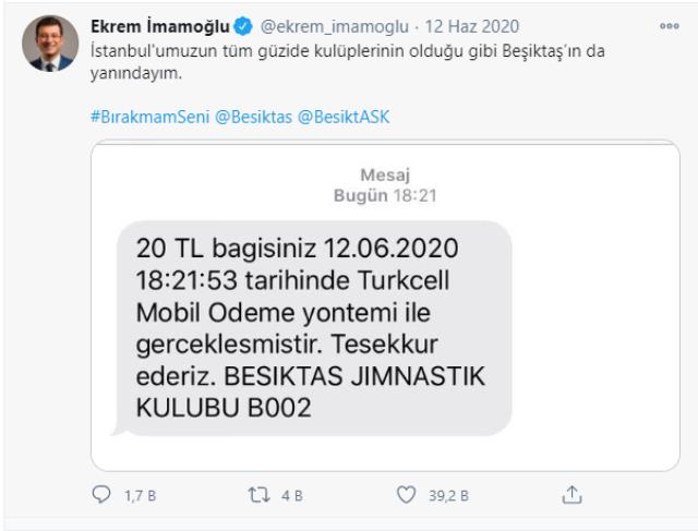 Ekrem İmamoğlu "Qalatasaray"a jest etdi, "Fənərbağça"lıların hədəfinə çevirildi