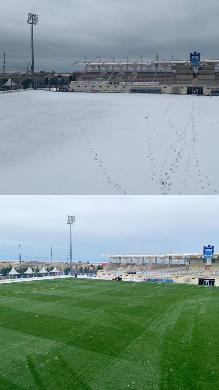Stadionlar Premyer Liqa oyunlarına hazırdır - FOTO