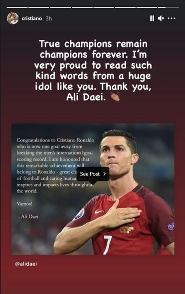Ronaldu azərbaycanlı futbolçuya təşəkkür etdi - FOTO