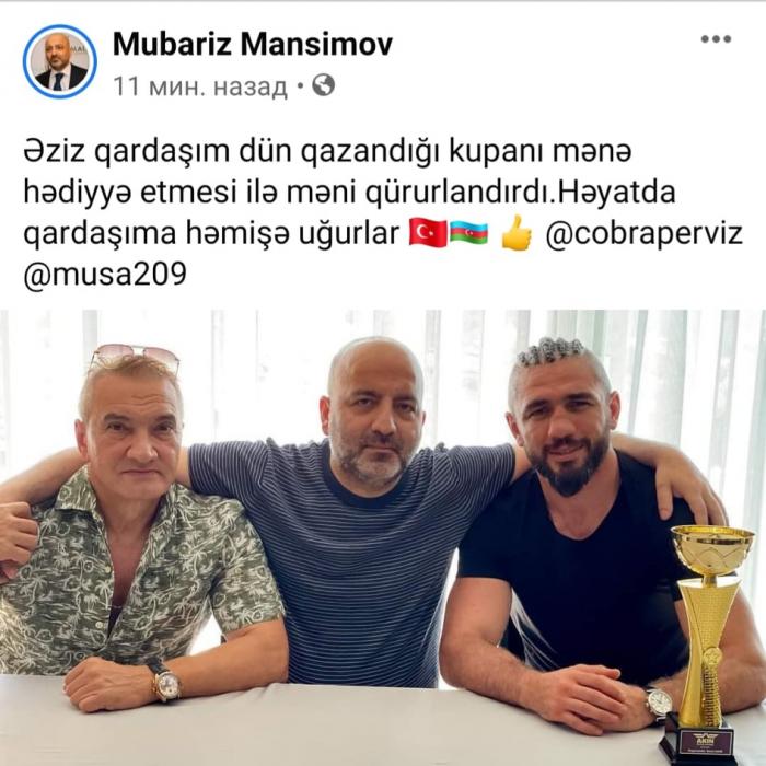 "Kobra Pərviz"dən Mübariz Mənsimova böyük jest - FOTO