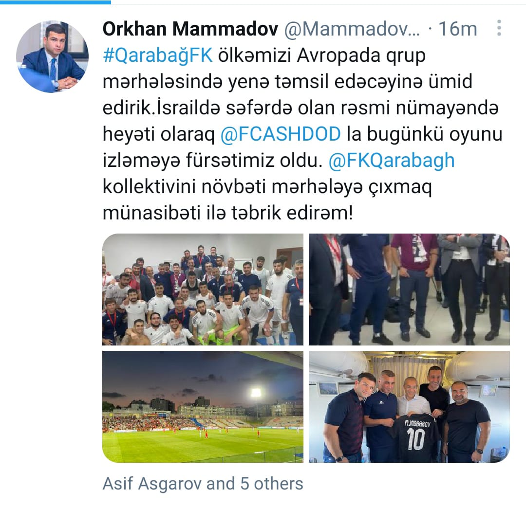 "Zirə"nin prezidenti "Qarabağ"ı təbrik etdi - FOTO
